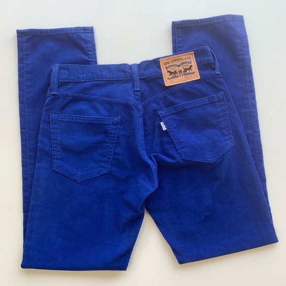 COPY - Levi’s 511 Corduroy Cobalt Blue Pants Straight Leg Electric Pockets W 30… - Picture 7 of 16